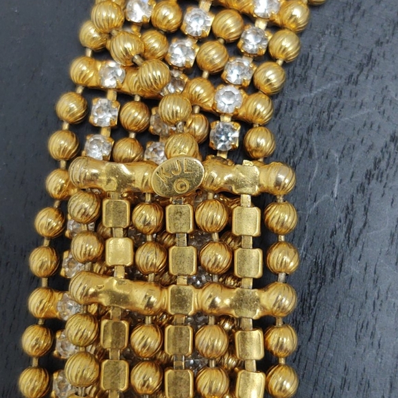 SOLD EBAY Kenneth Jay Lane Vintage Rhinestone Choker - Picture 8 of 9